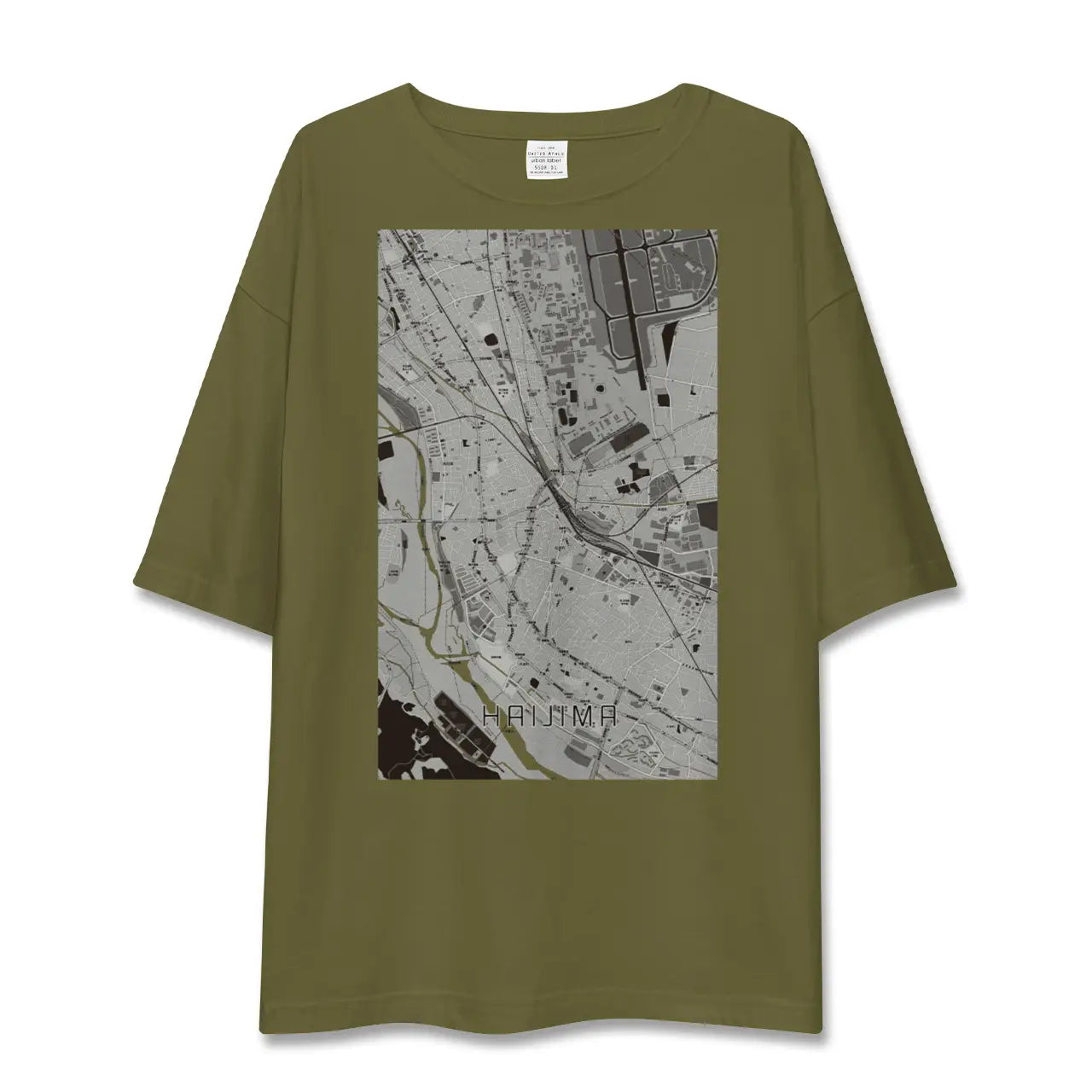 【拝島(東京都)】地図柄ビッグシルエットTシャツ