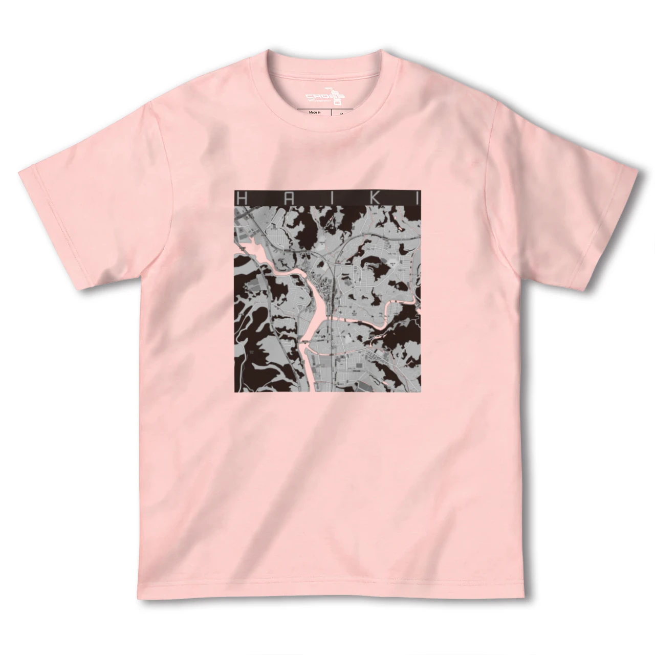 【早岐(長崎県)】地図柄ヘビーウェイトTシャツ