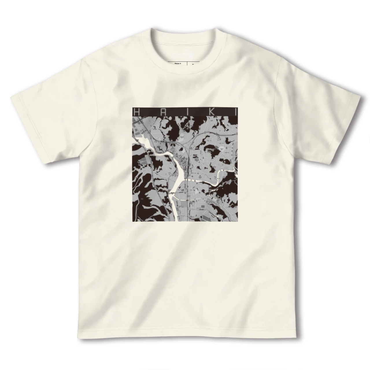 【早岐(長崎県)】地図柄ヘビーウェイトTシャツ