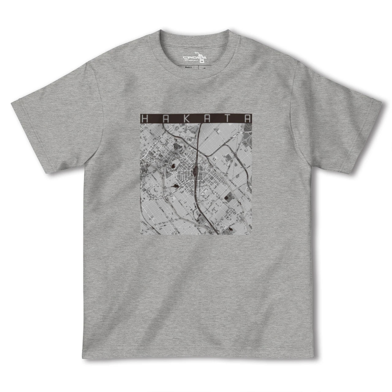 【博多2(福岡県)】地図柄ヘビーウェイトTシャツ