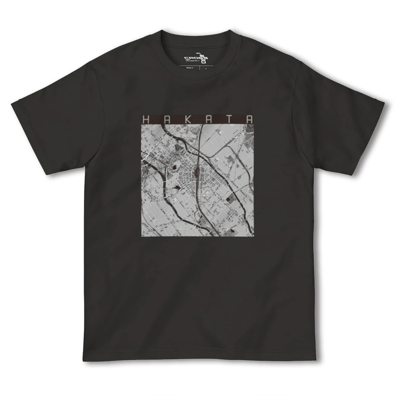 【博多2(福岡県)】地図柄ヘビーウェイトTシャツ