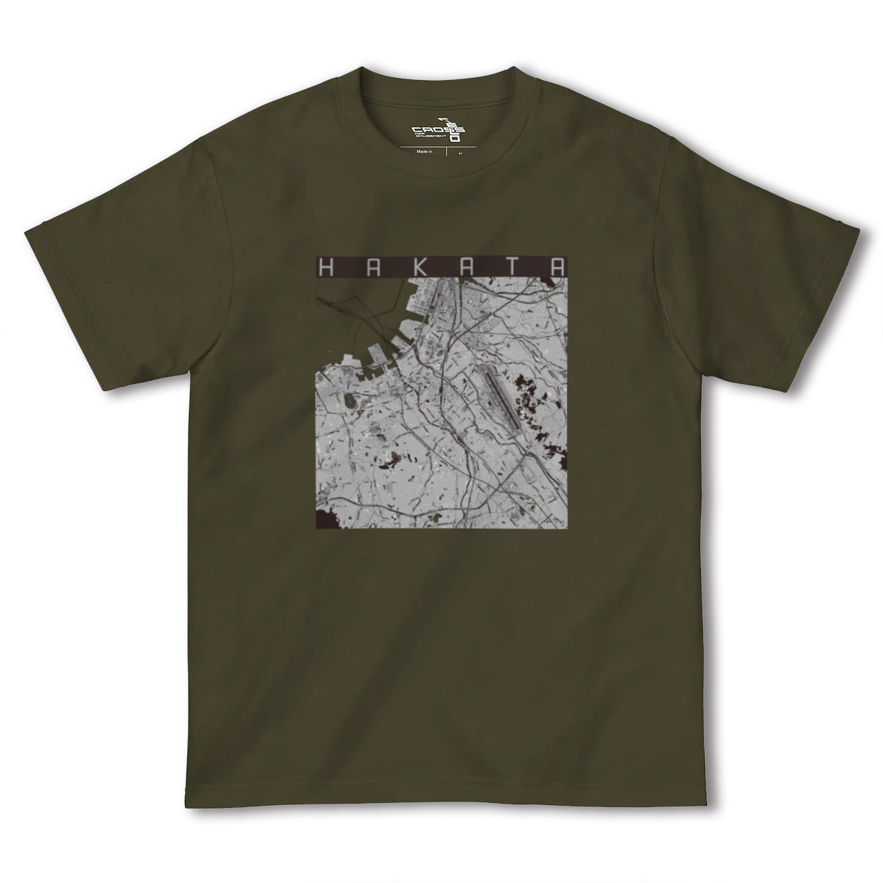 【博多(福岡県)】地図柄ヘビーウェイトTシャツ