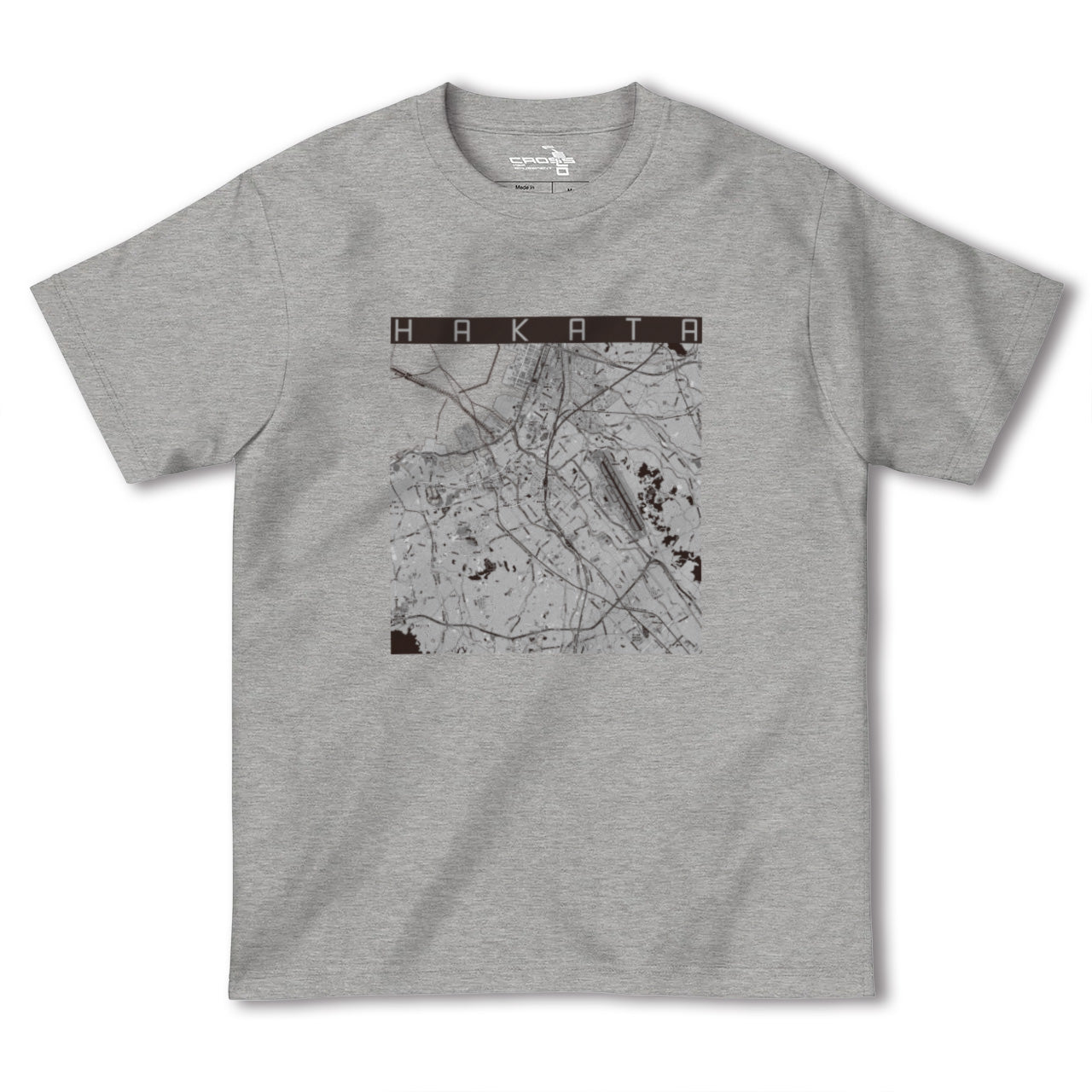 【博多(福岡県)】地図柄ヘビーウェイトTシャツ