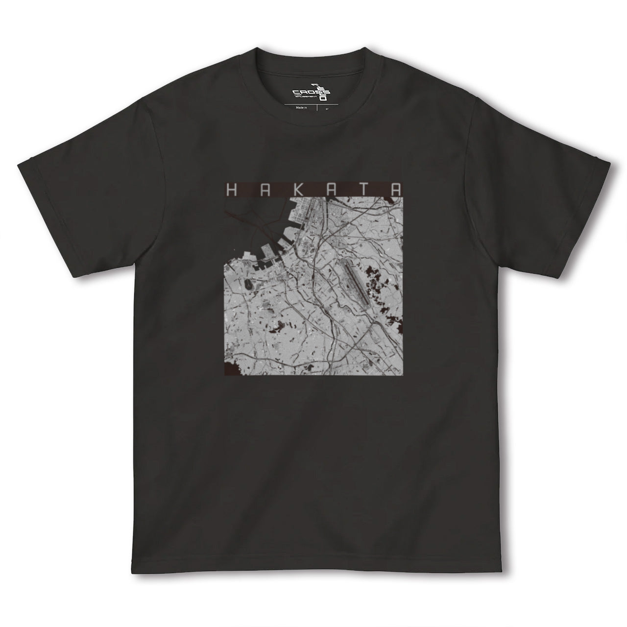 【博多(福岡県)】地図柄ヘビーウェイトTシャツ