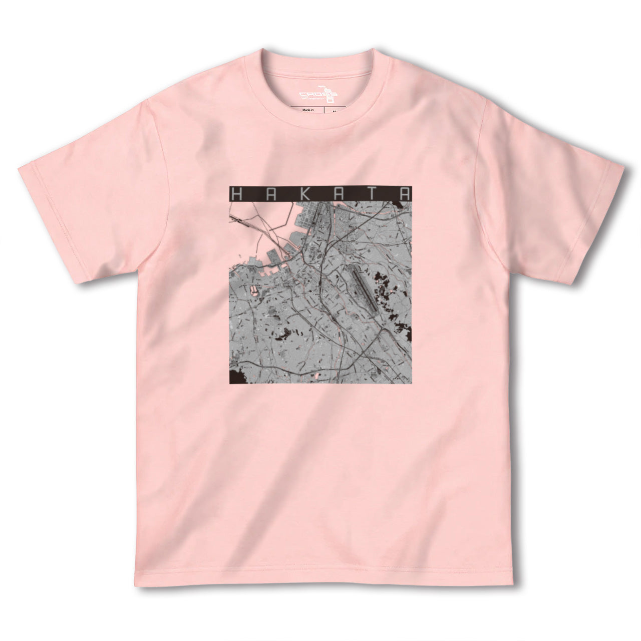 【博多(福岡県)】地図柄ヘビーウェイトTシャツ