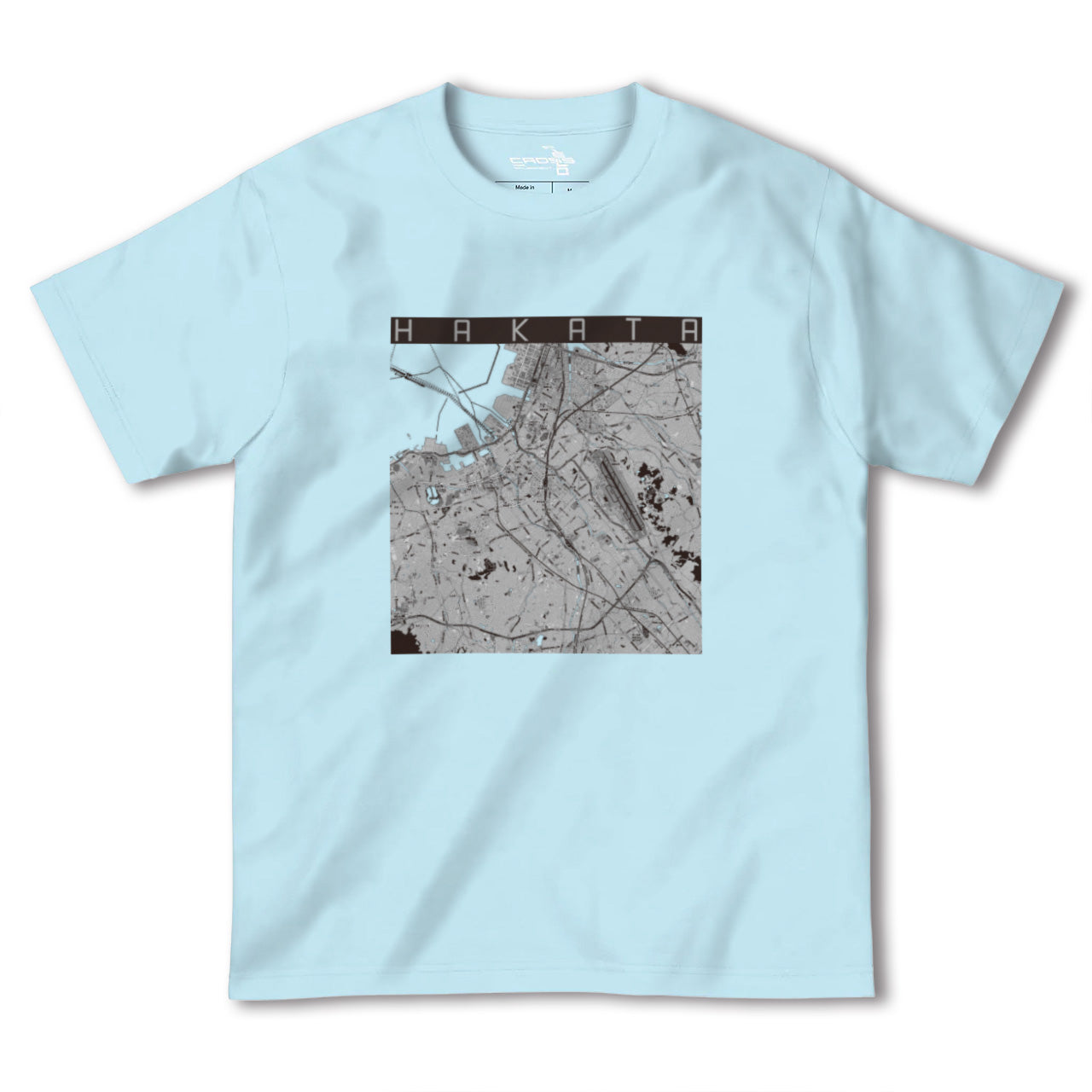 【博多(福岡県)】地図柄ヘビーウェイトTシャツ