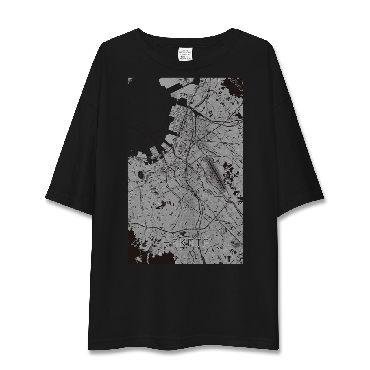 【博多(福岡県)】地図柄ビッグシルエットTシャツ