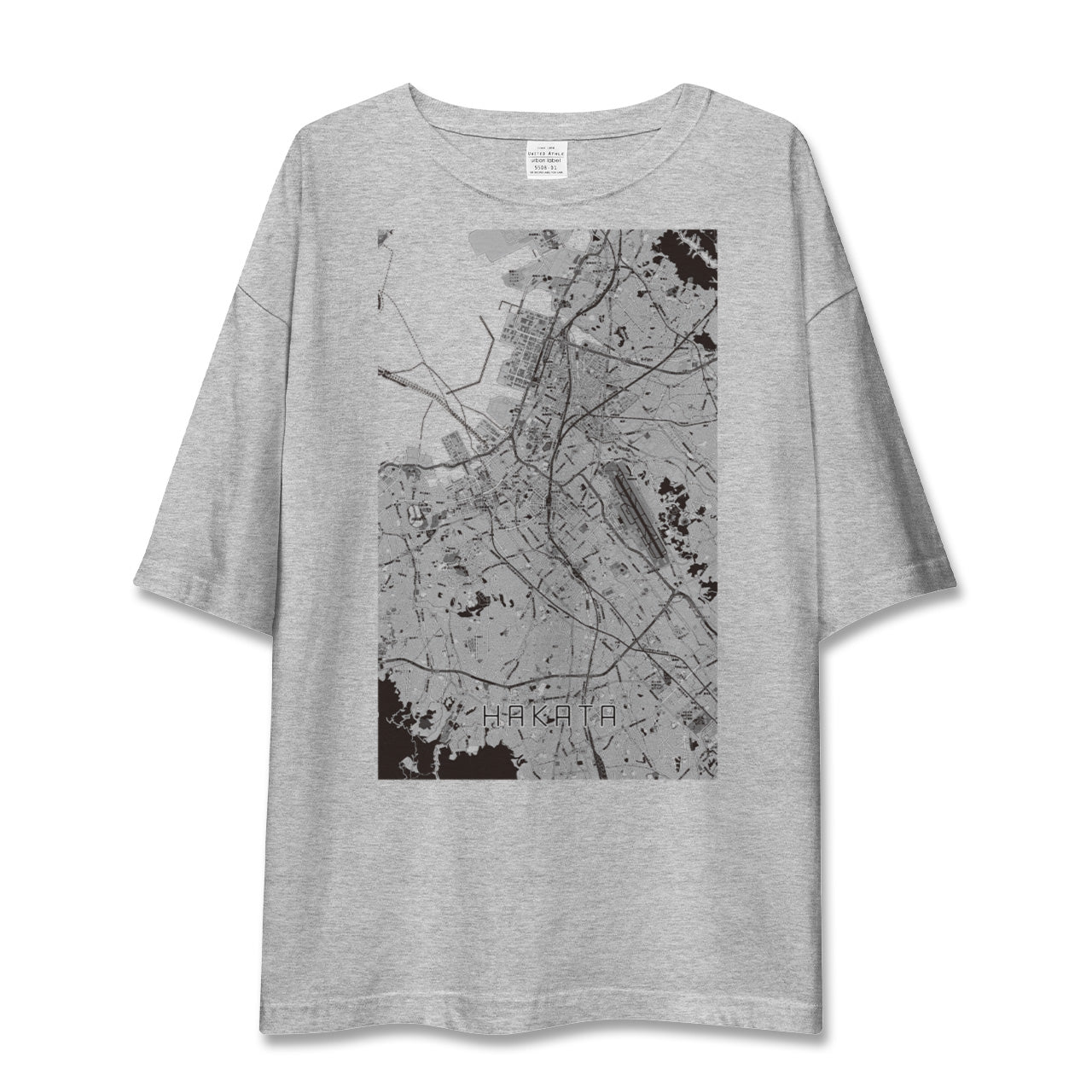 【博多(福岡県)】地図柄ビッグシルエットTシャツ