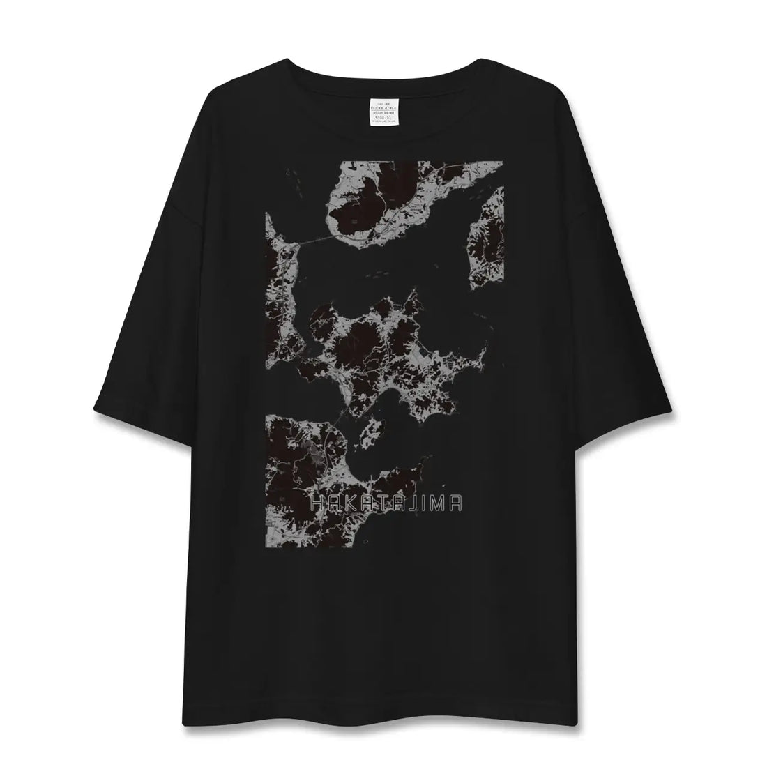 【伯方島(愛媛県)】地図柄ビッグシルエットTシャツ