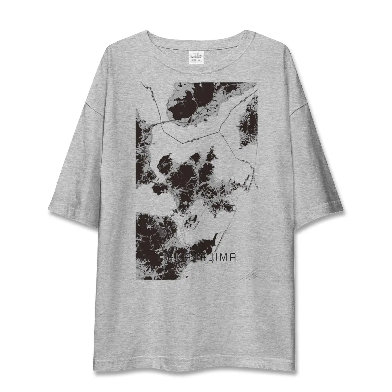 【伯方島(愛媛県)】地図柄ビッグシルエットTシャツ
