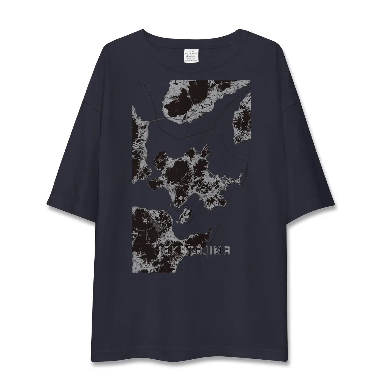 【伯方島(愛媛県)】地図柄ビッグシルエットTシャツ