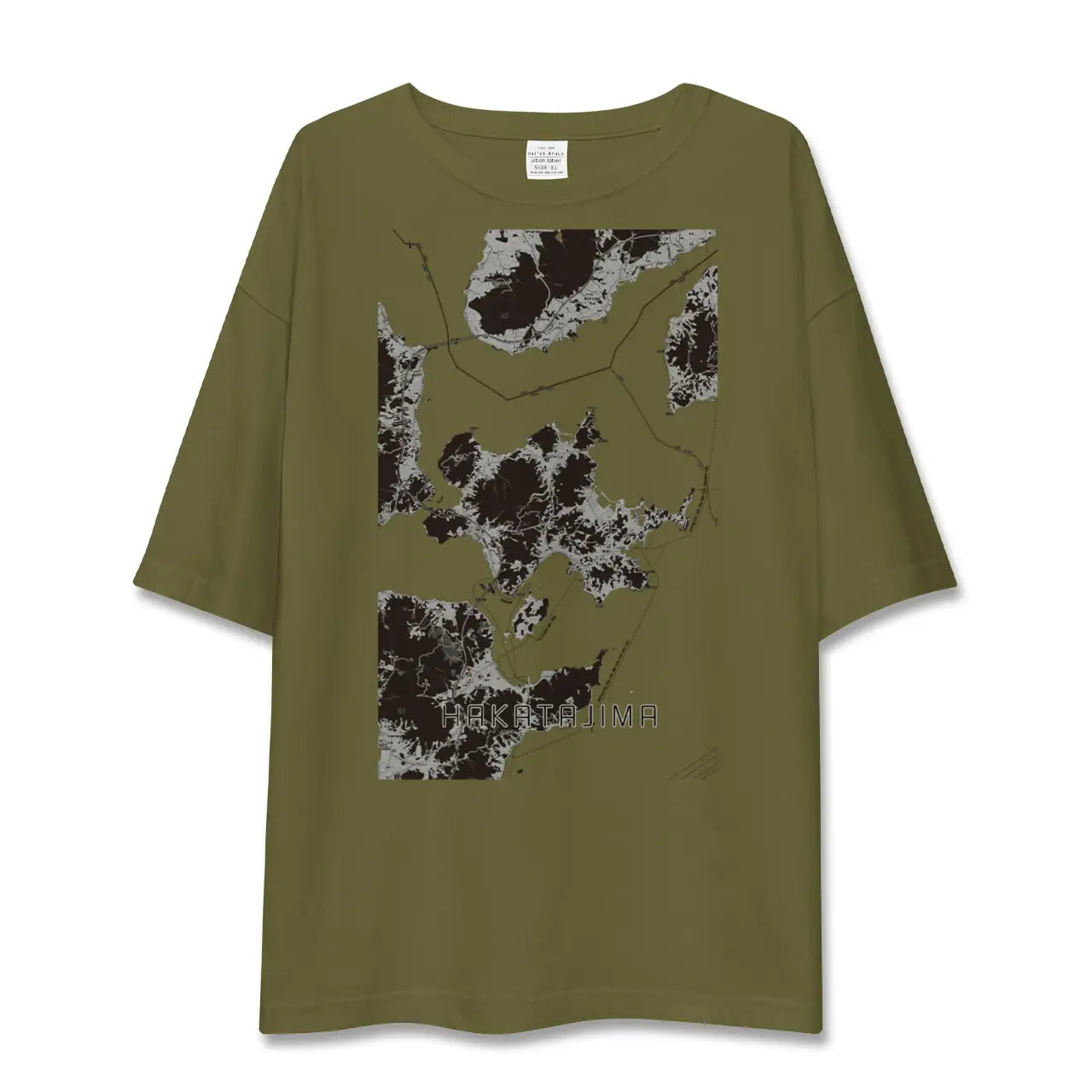 【伯方島(愛媛県)】地図柄ビッグシルエットTシャツ
