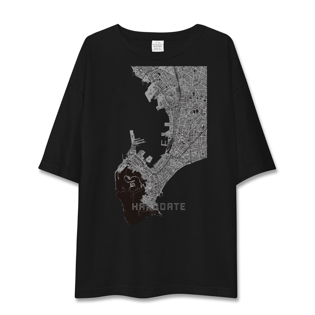 【函館(北海道)】地図柄ビッグシルエットTシャツ