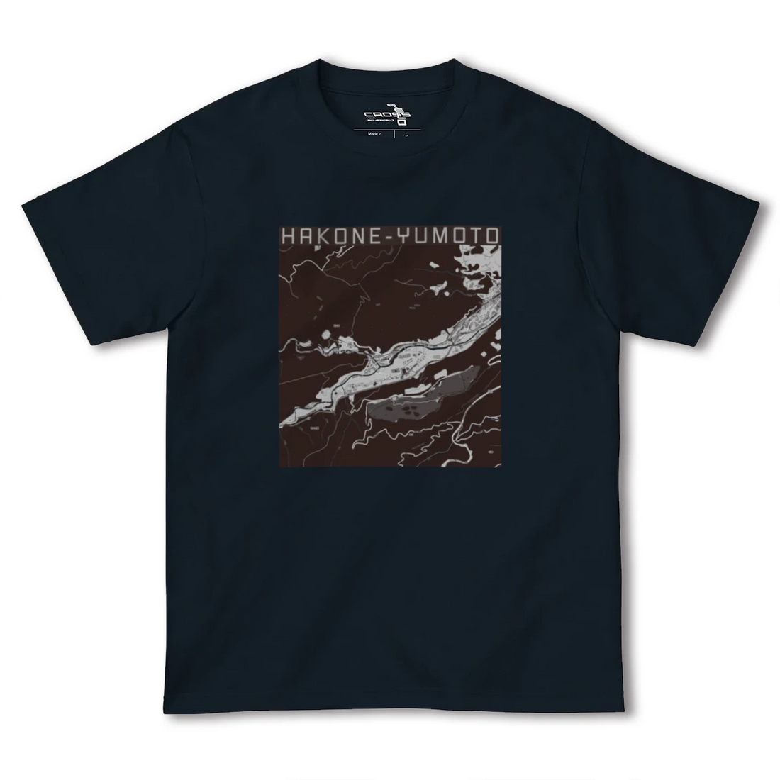 【箱根湯本(神奈川県)】地図柄ヘビーウェイトTシャツ