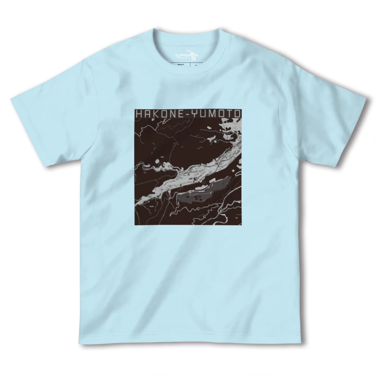 【箱根湯本(神奈川県)】地図柄ヘビーウェイトTシャツ