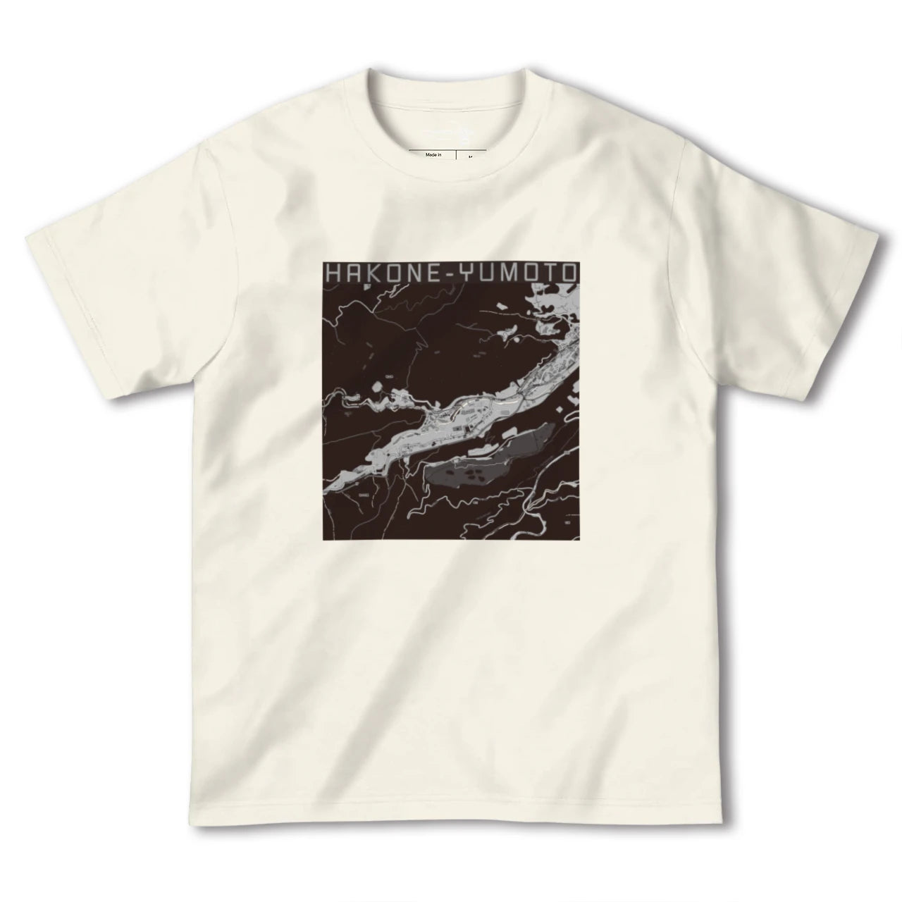 【箱根湯本(神奈川県)】地図柄ヘビーウェイトTシャツ