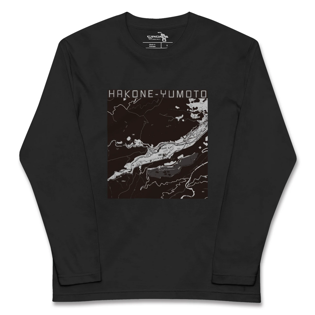 【箱根湯本(神奈川県)】地図柄ロングスリーブTシャツ