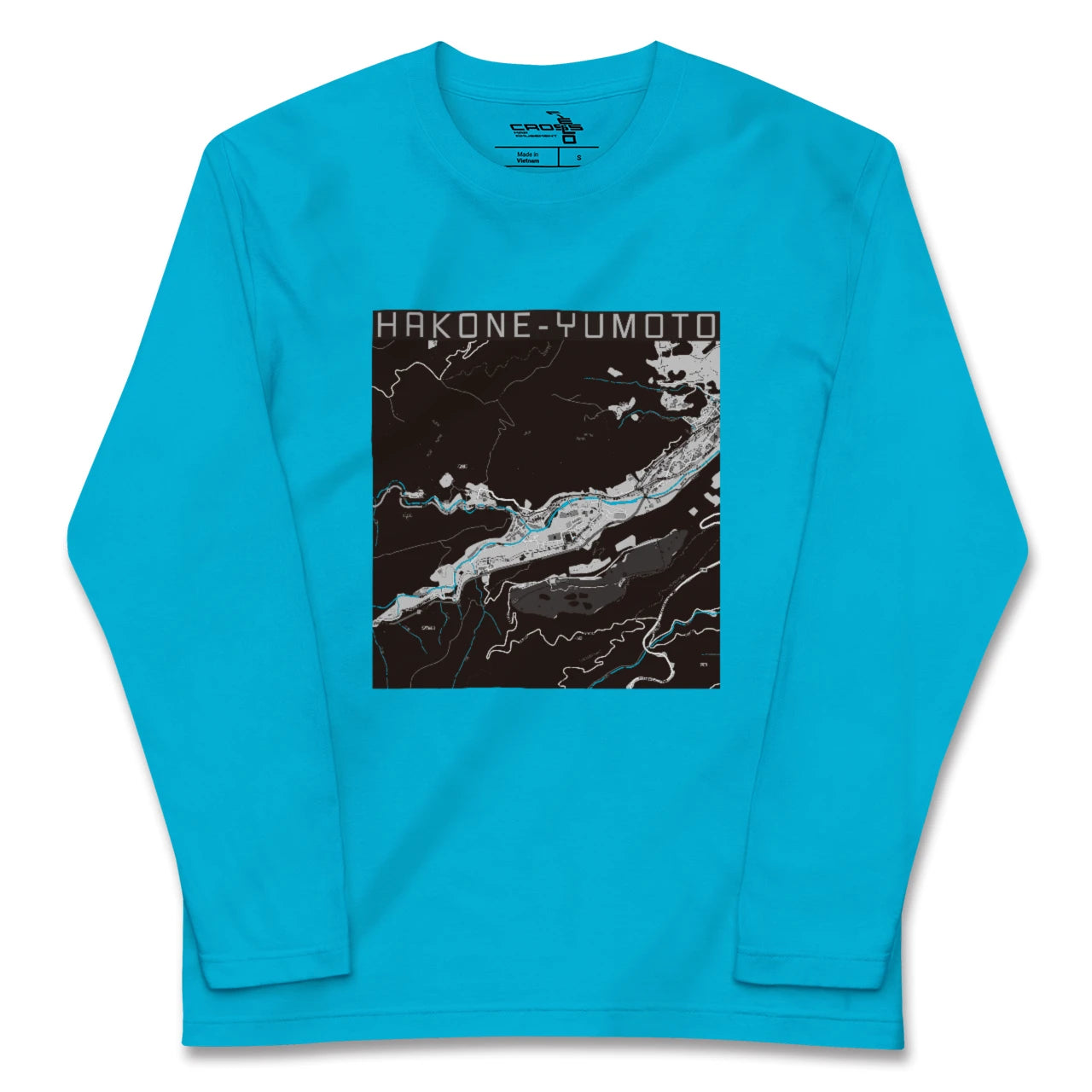 【箱根湯本(神奈川県)】地図柄ロングスリーブTシャツ