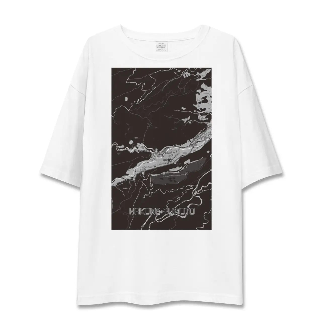 【箱根湯本(神奈川県)】地図柄ビッグシルエットTシャツ