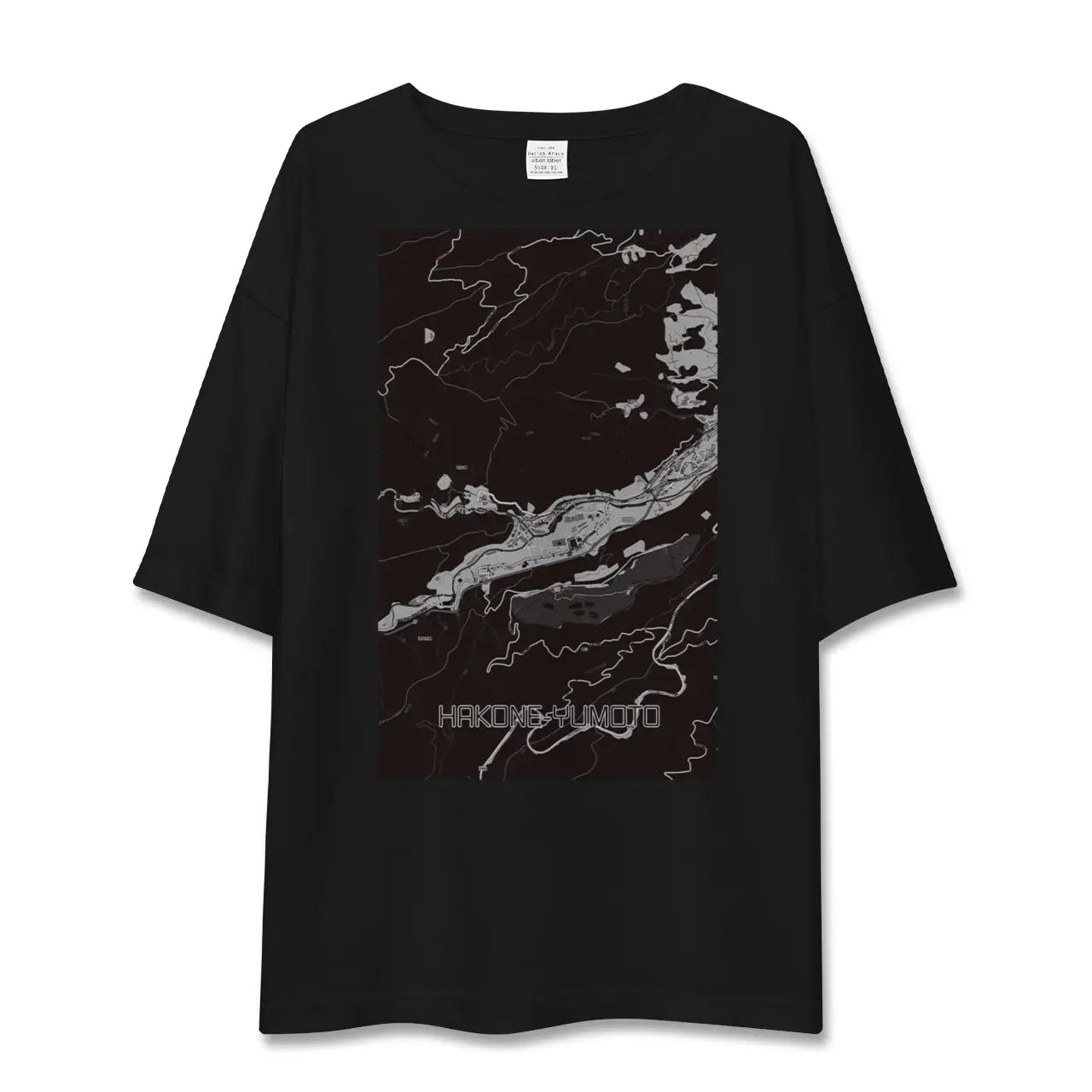 【箱根湯本(神奈川県)】地図柄ビッグシルエットTシャツ