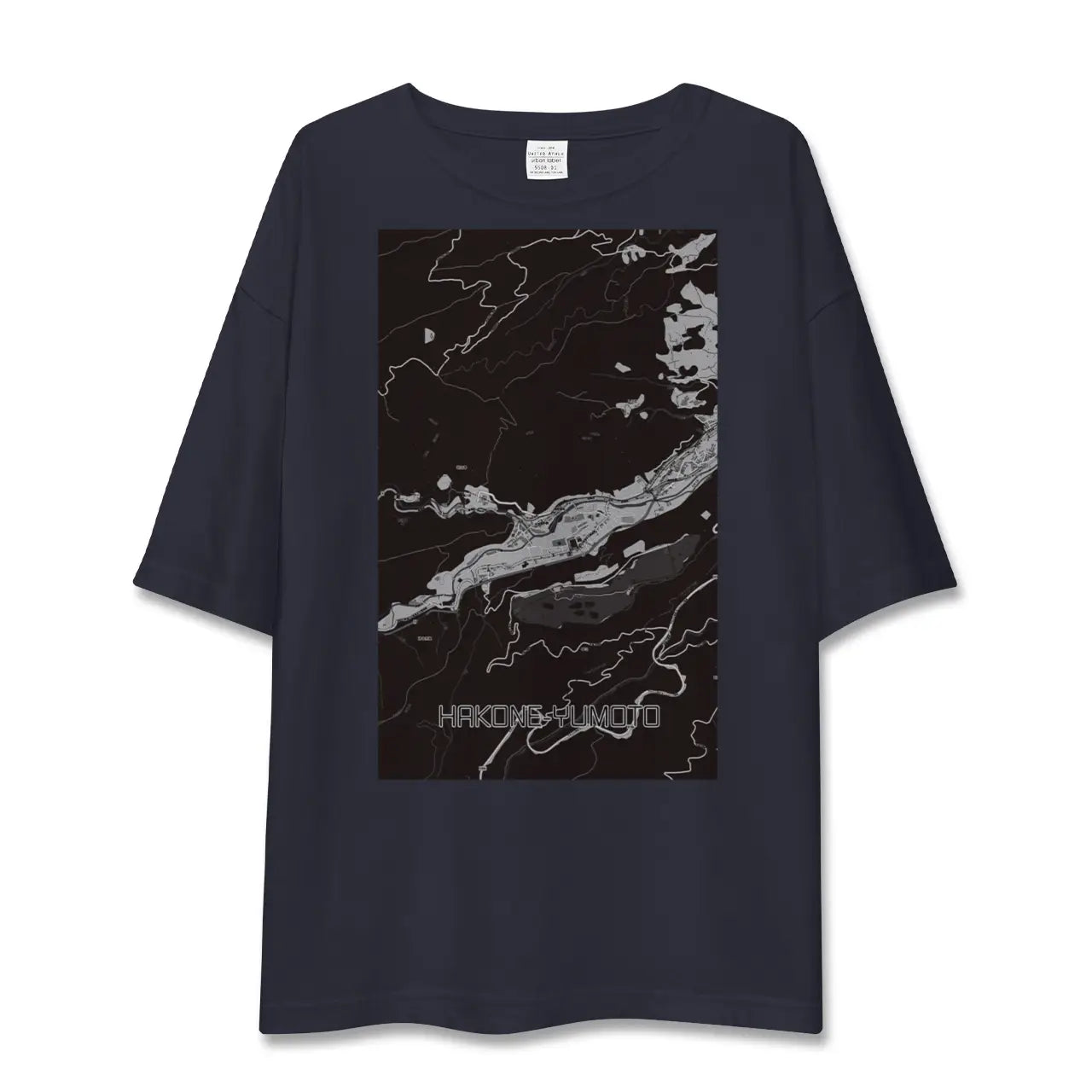 【箱根湯本(神奈川県)】地図柄ビッグシルエットTシャツ