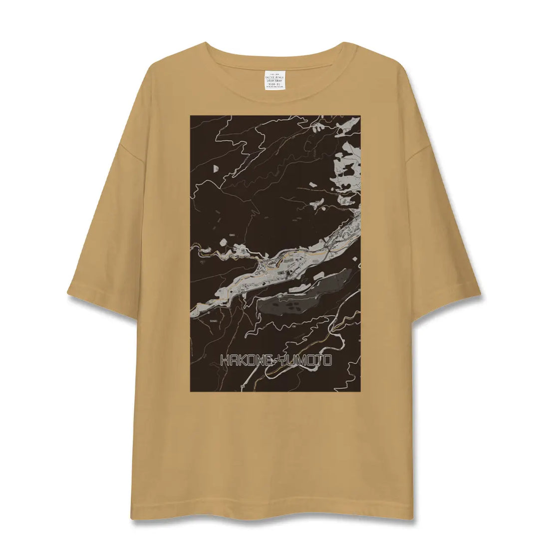 【箱根湯本(神奈川県)】地図柄ビッグシルエットTシャツ