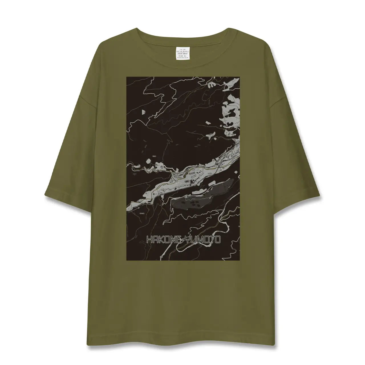 【箱根湯本(神奈川県)】地図柄ビッグシルエットTシャツ