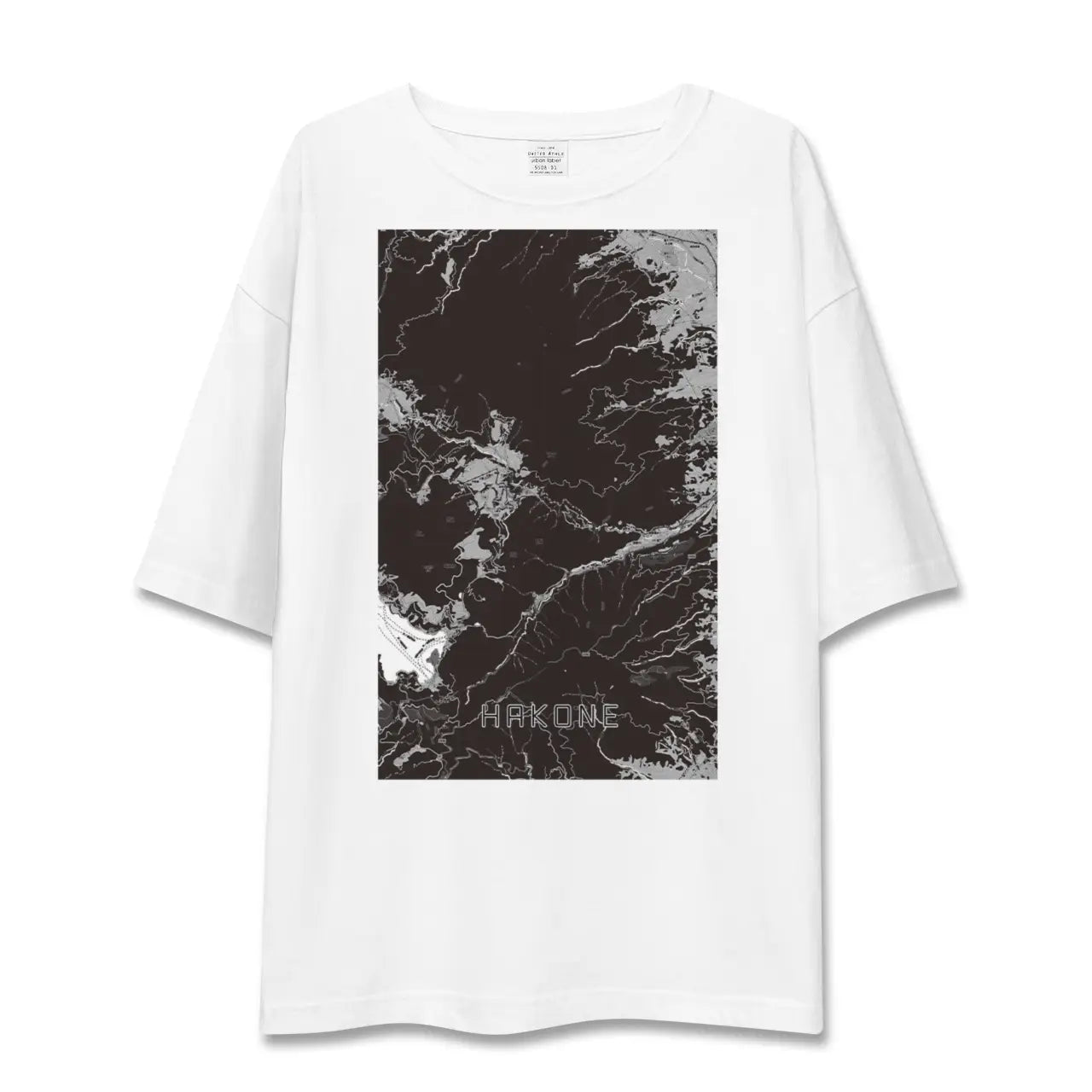 【箱根(神奈川県)】地図柄ビッグシルエットTシャツ