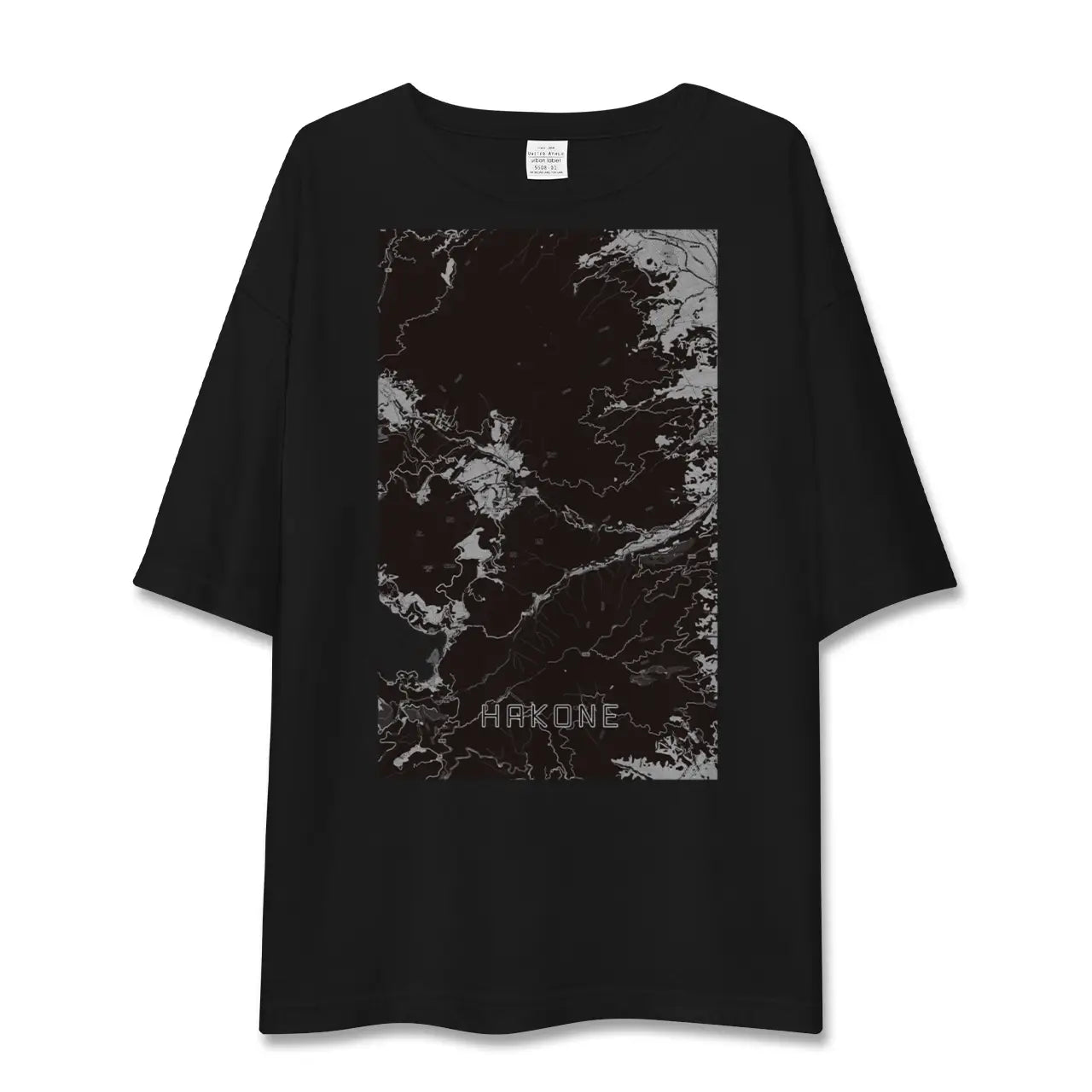 【箱根(神奈川県)】地図柄ビッグシルエットTシャツ