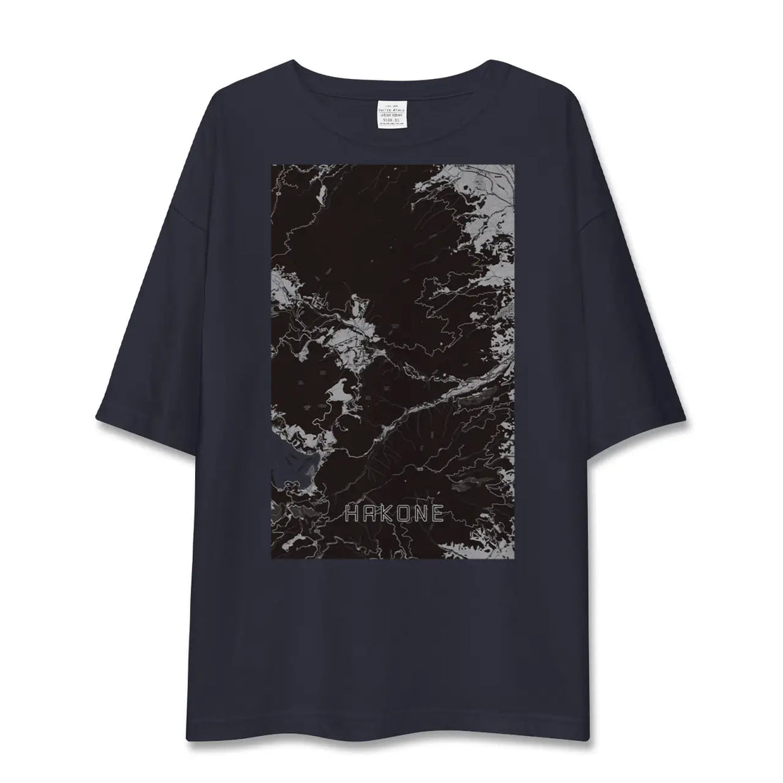 【箱根(神奈川県)】地図柄ビッグシルエットTシャツ