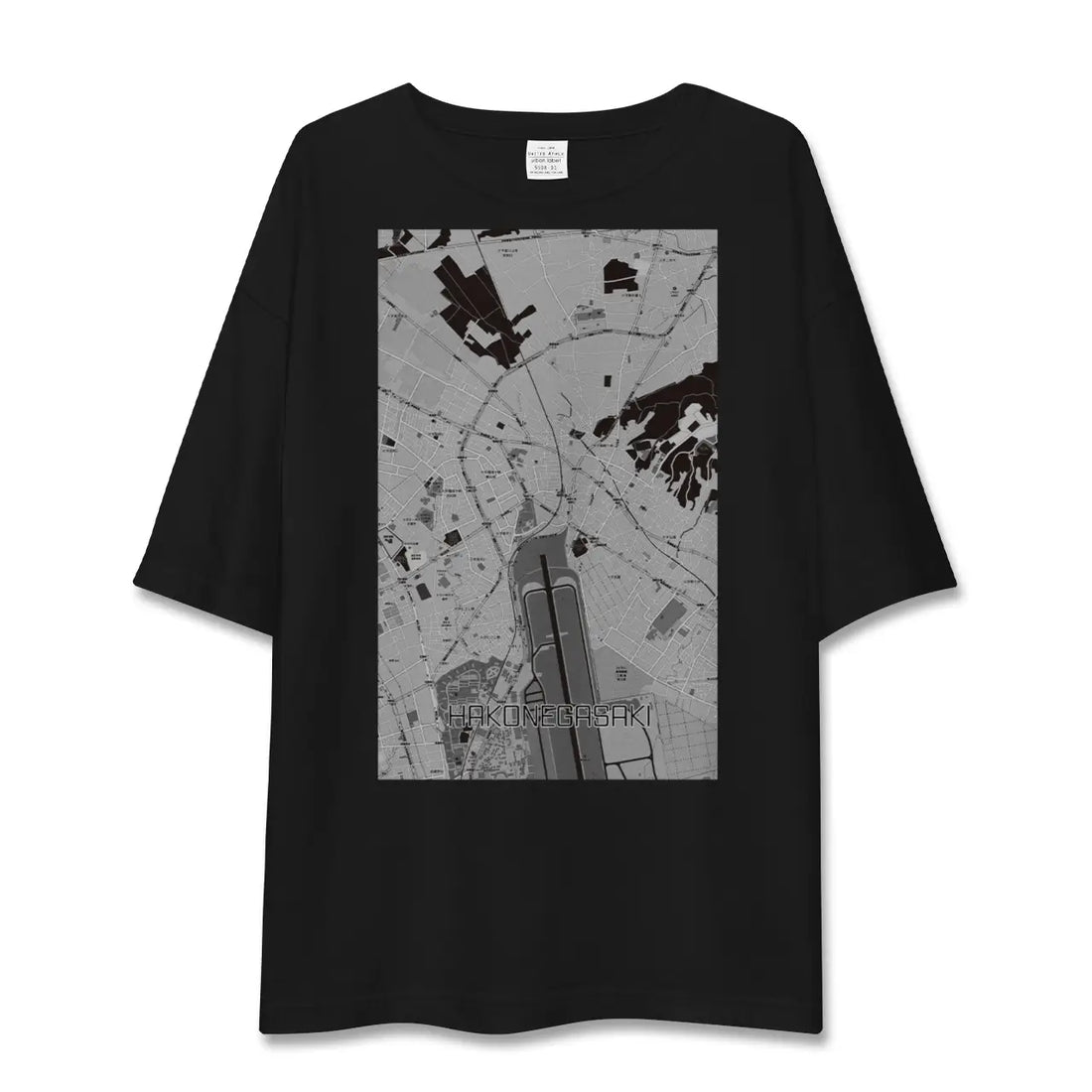 【箱根ケ崎(東京都)】地図柄ビッグシルエットTシャツ