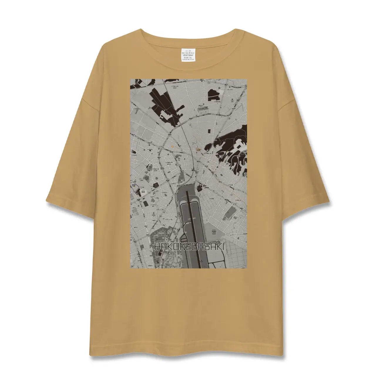 【箱根ケ崎(東京都)】地図柄ビッグシルエットTシャツ