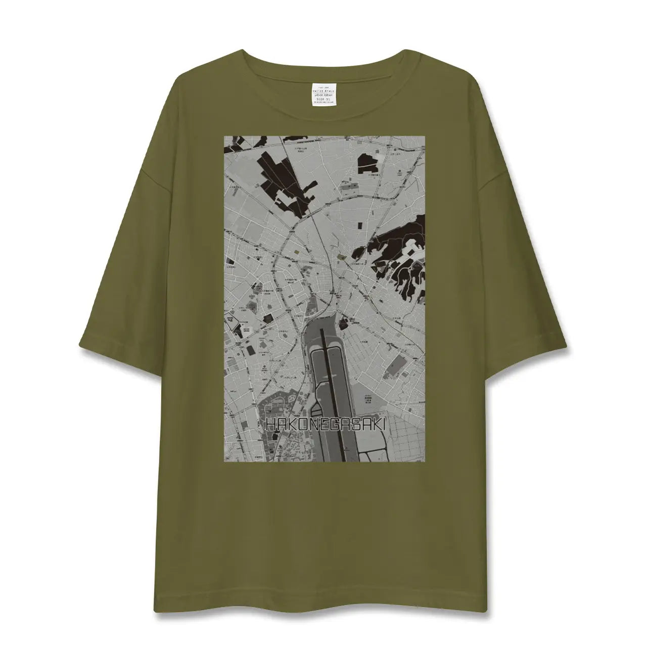 【箱根ケ崎(東京都)】地図柄ビッグシルエットTシャツ