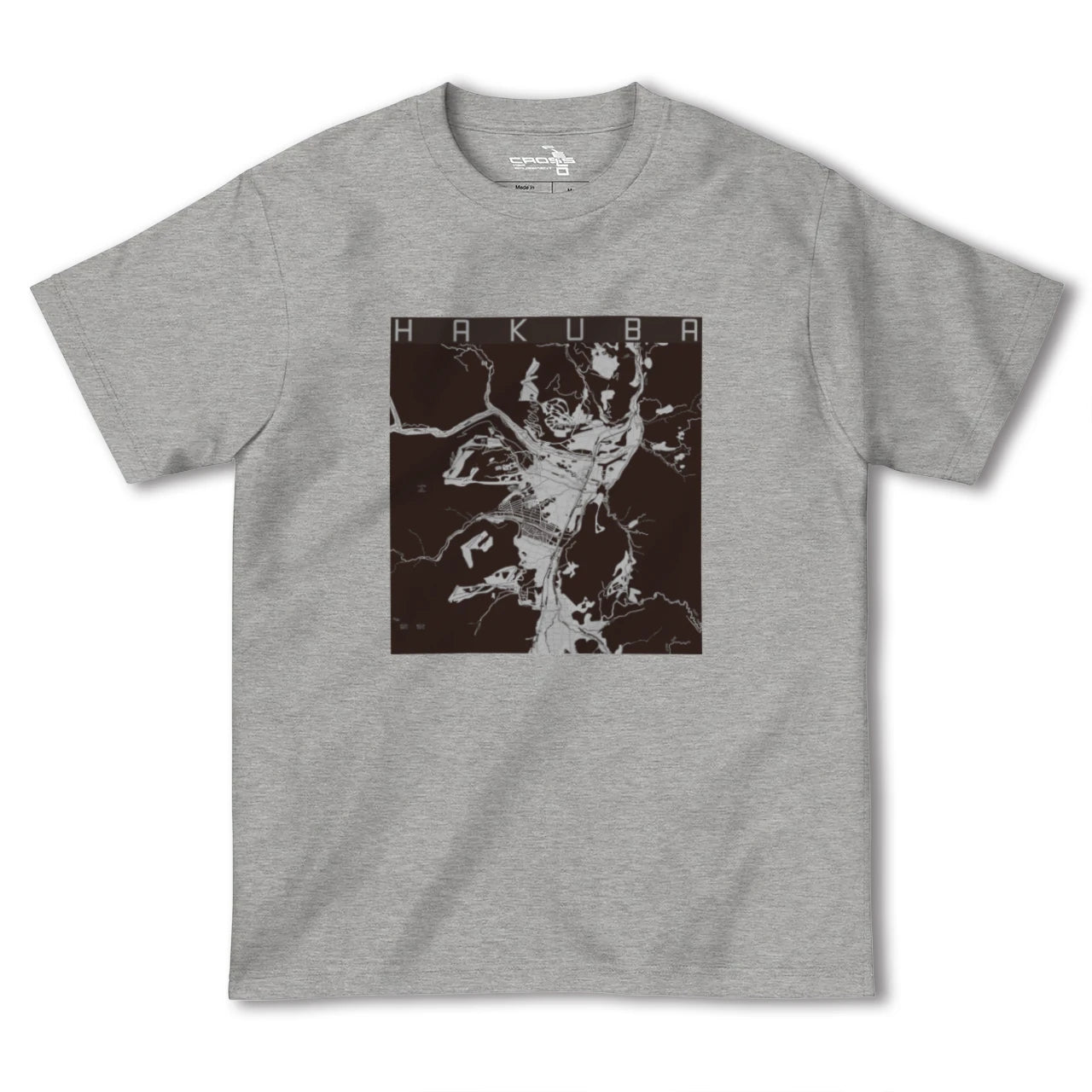 【白馬(長野県)】地図柄ヘビーウェイトTシャツ