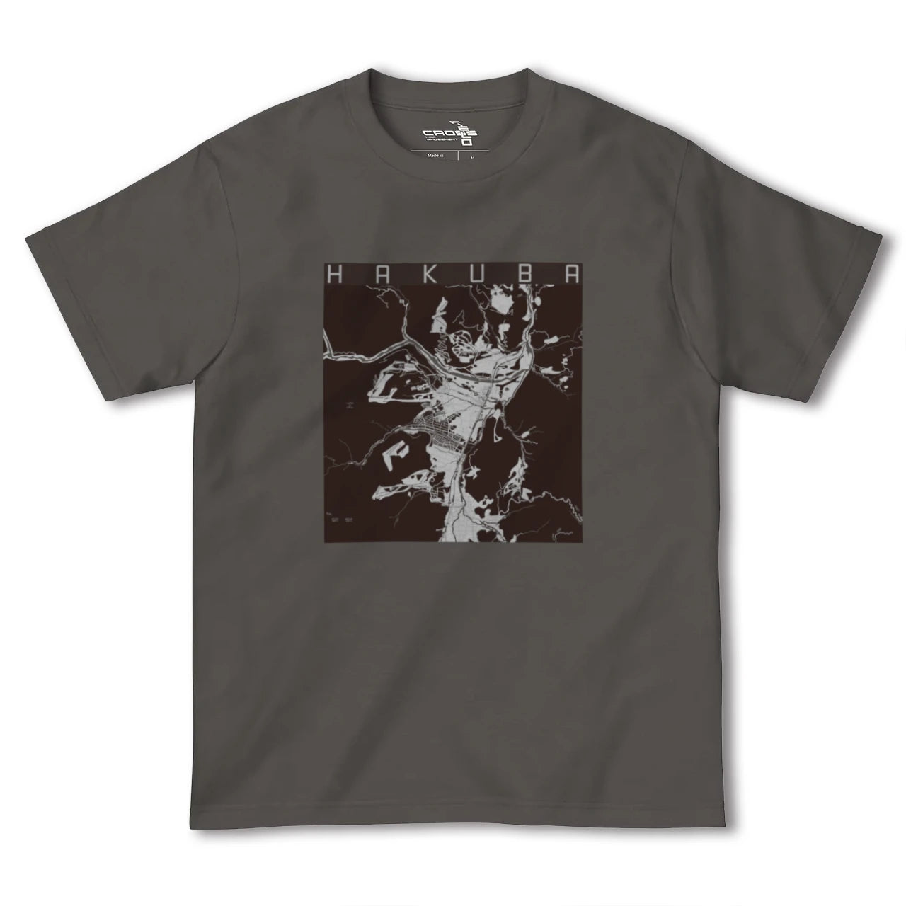 【白馬(長野県)】地図柄ヘビーウェイトTシャツ