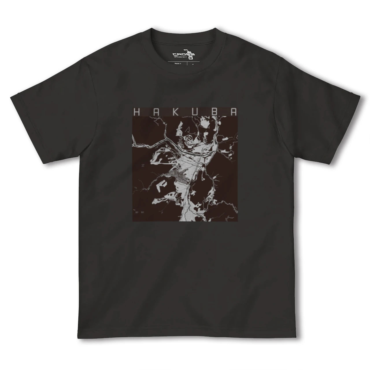 【白馬(長野県)】地図柄ヘビーウェイトTシャツ