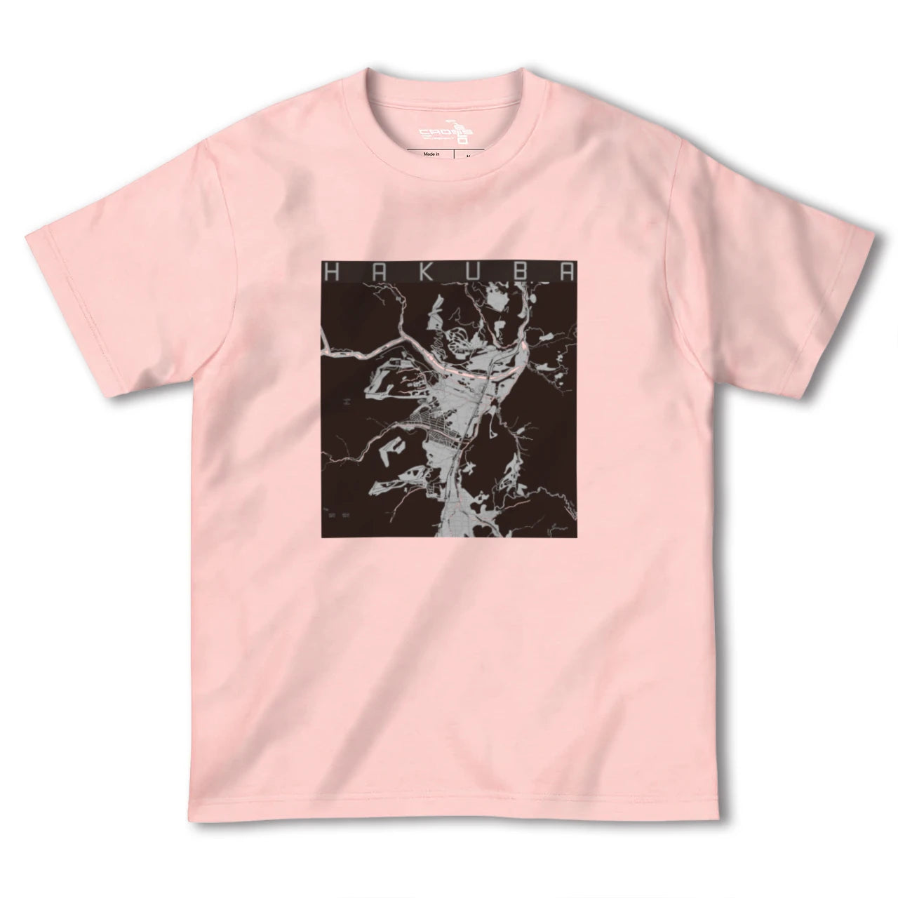 【白馬(長野県)】地図柄ヘビーウェイトTシャツ