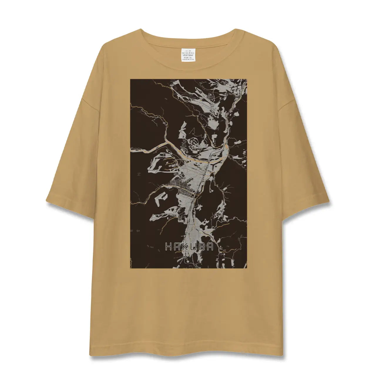 【白馬(長野県)】地図柄ビッグシルエットTシャツ