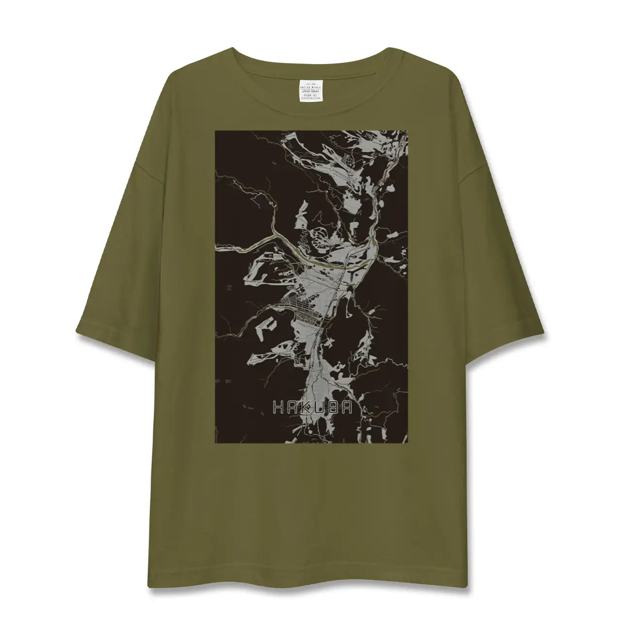 【白馬(長野県)】地図柄ビッグシルエットTシャツ