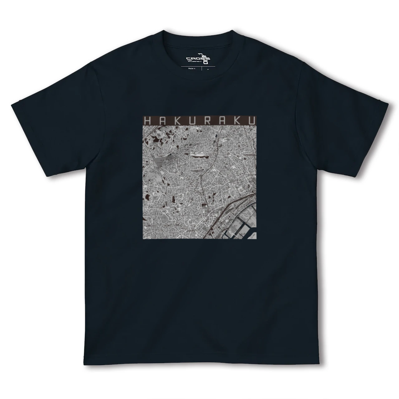 【白楽(神奈川県)】地図柄ヘビーウェイトTシャツ