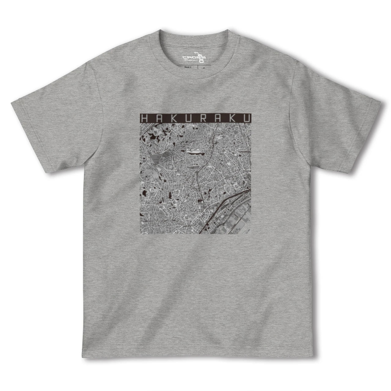 【白楽(神奈川県)】地図柄ヘビーウェイトTシャツ