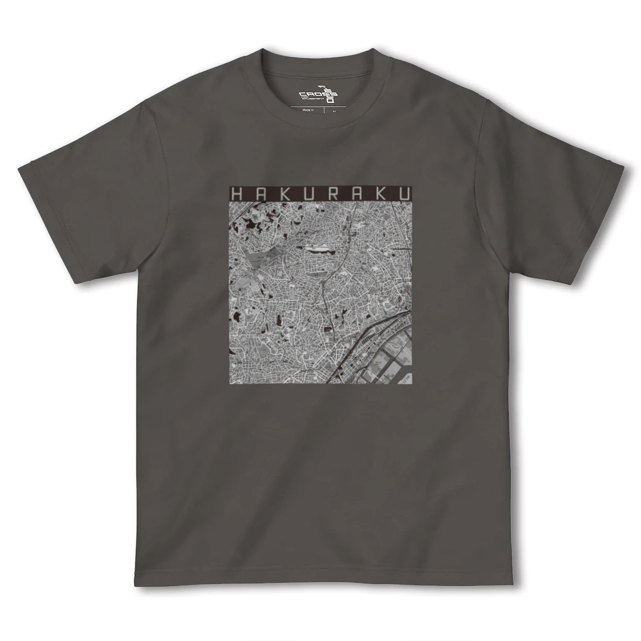 【白楽(神奈川県)】地図柄ヘビーウェイトTシャツ