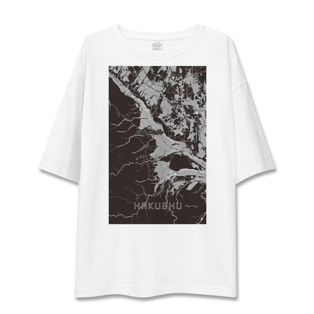 【白州(山梨県)】地図柄ビッグシルエットTシャツ