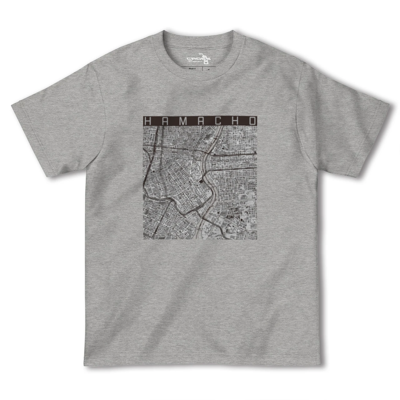 【浜町(東京都)】地図柄ヘビーウェイトTシャツ