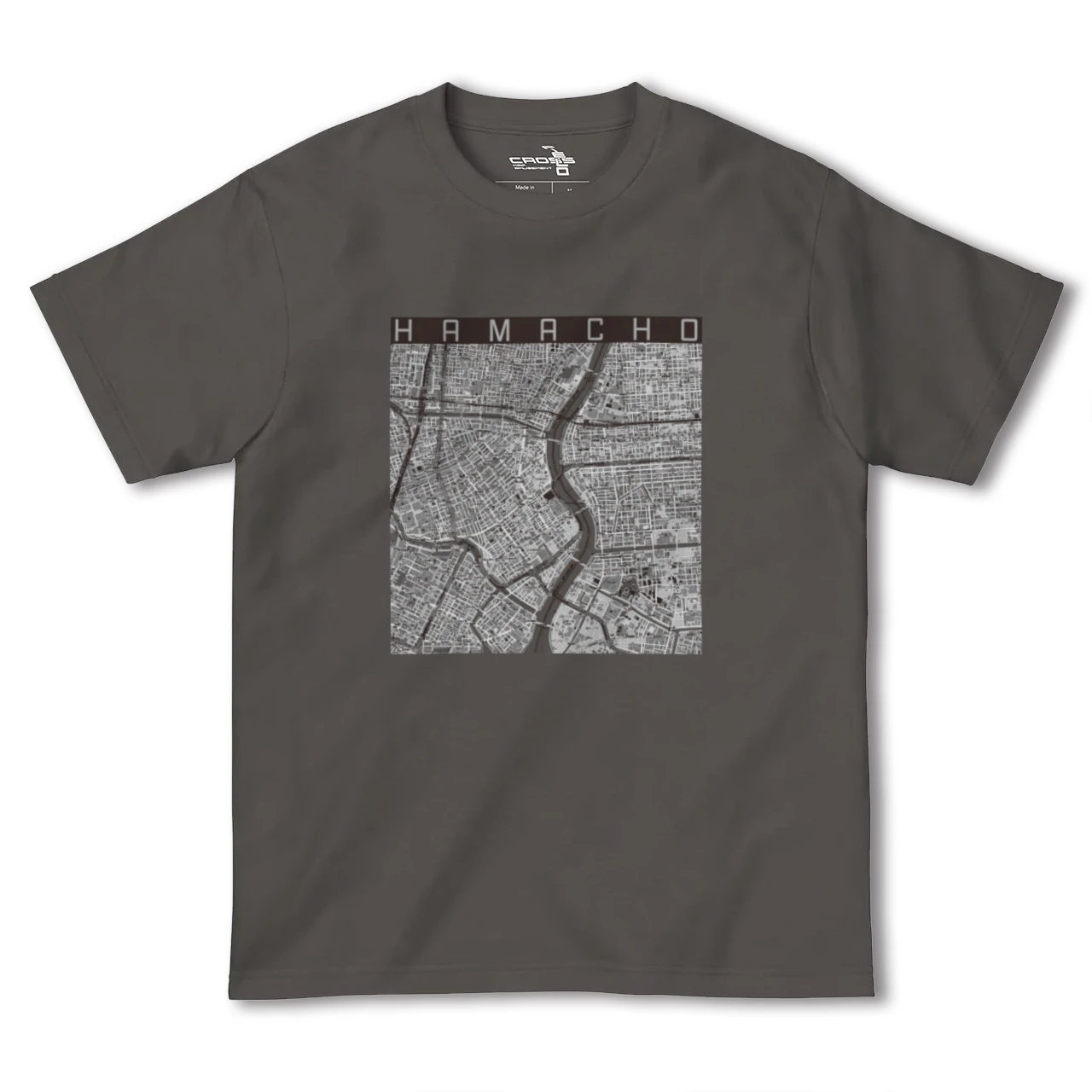 【浜町(東京都)】地図柄ヘビーウェイトTシャツ