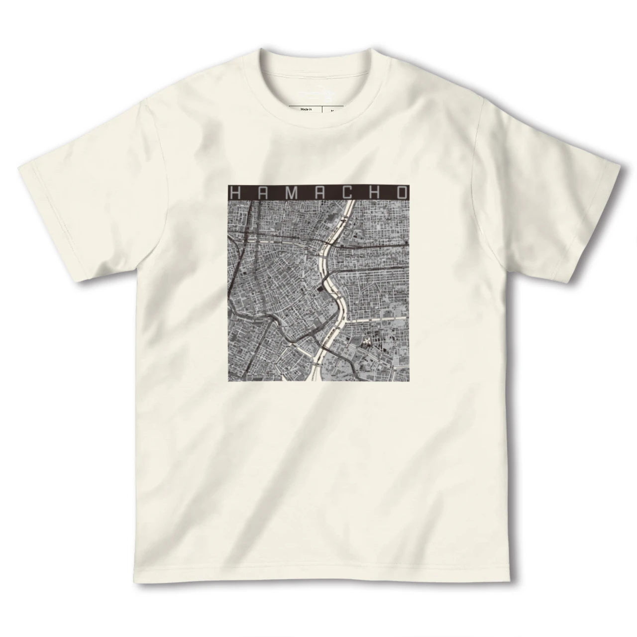 【浜町(東京都)】地図柄ヘビーウェイトTシャツ