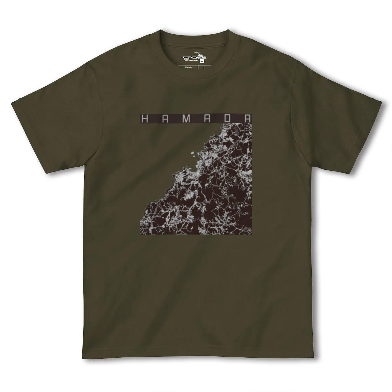【浜田(島根県)】地図柄ヘビーウェイトTシャツ