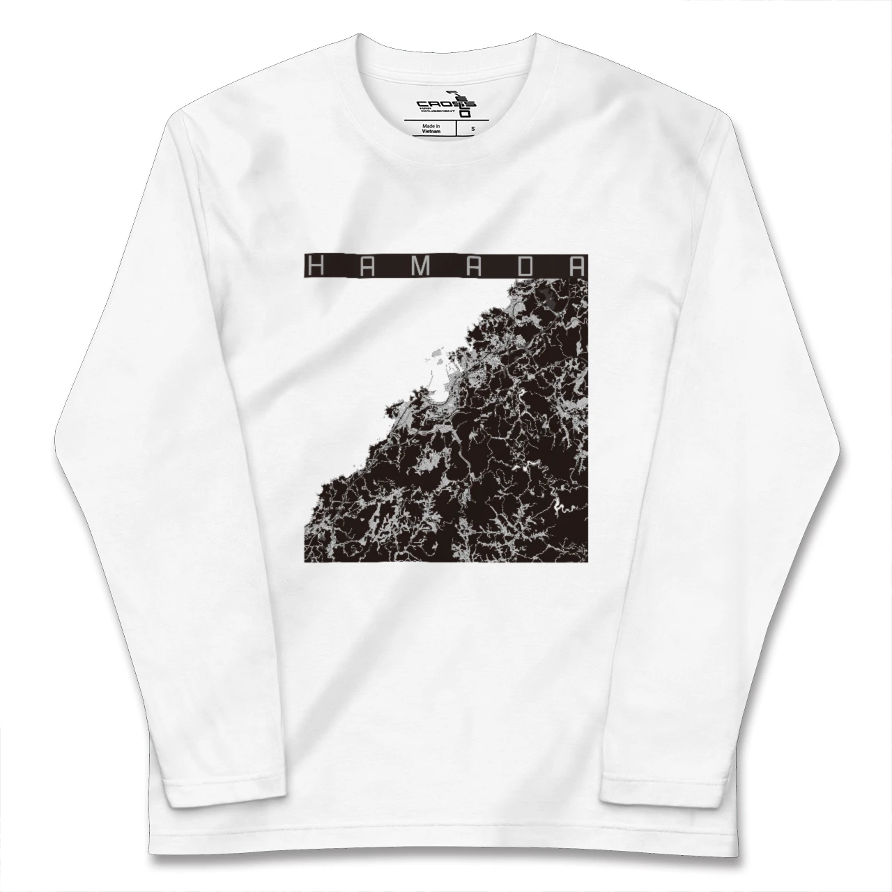 【浜田(島根県)】地図柄ロングスリーブTシャツ