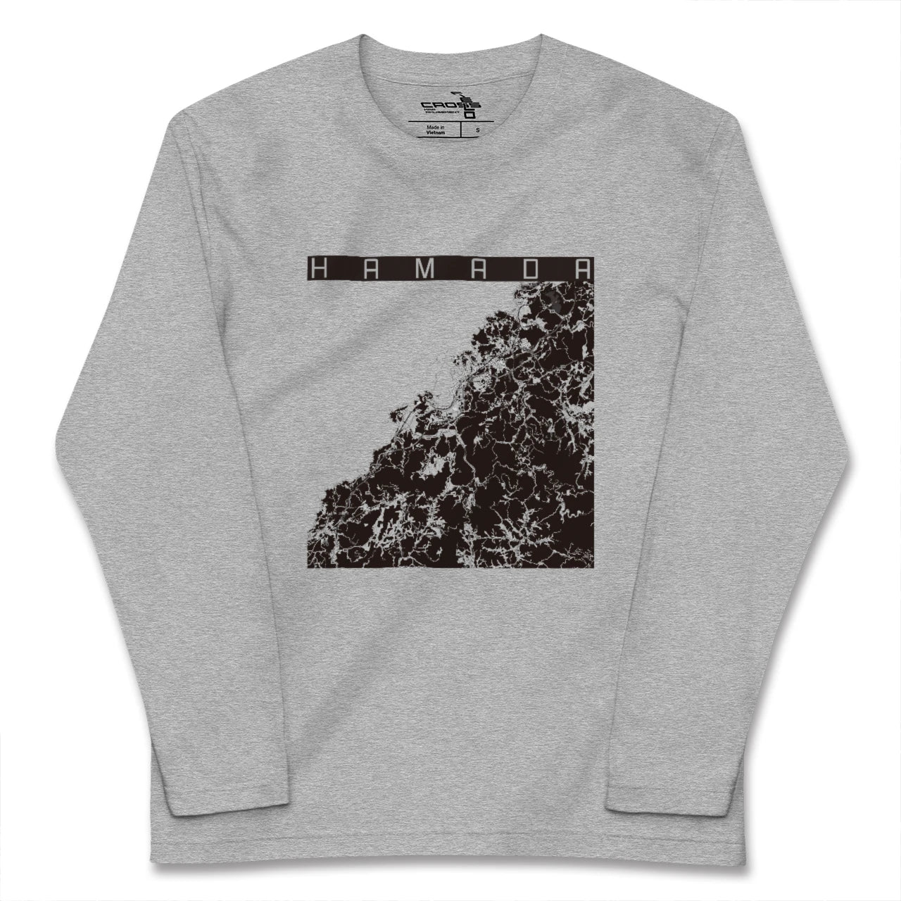 【浜田(島根県)】地図柄ロングスリーブTシャツ