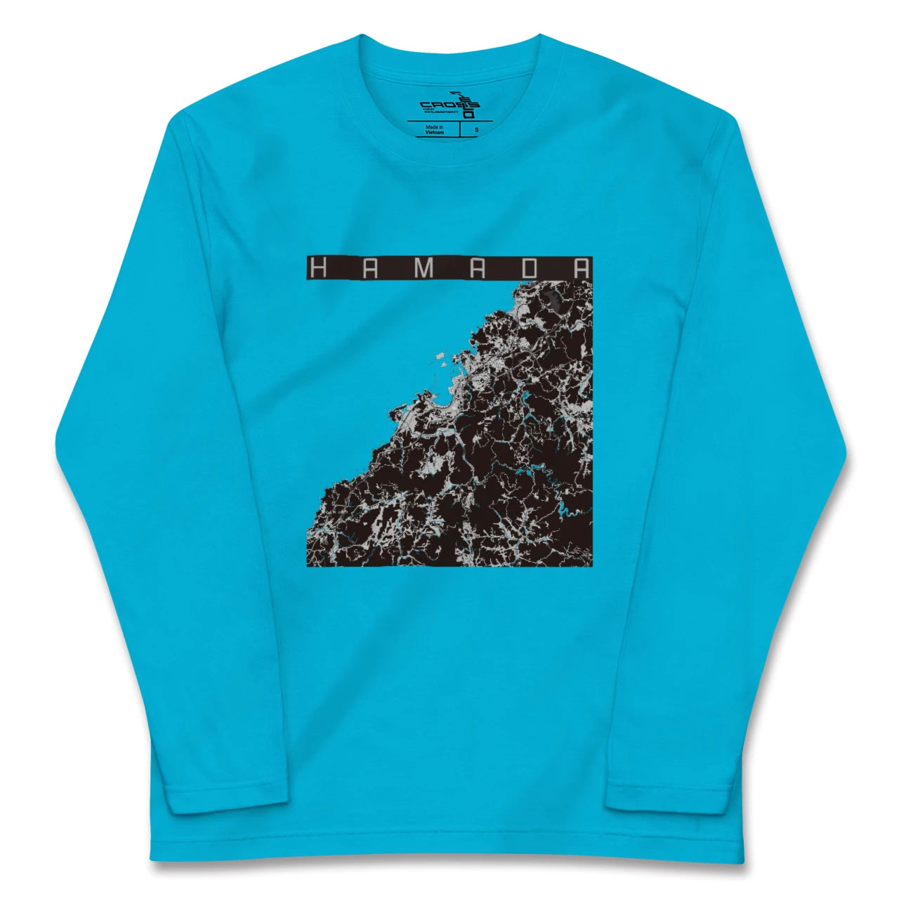 【浜田(島根県)】地図柄ロングスリーブTシャツ